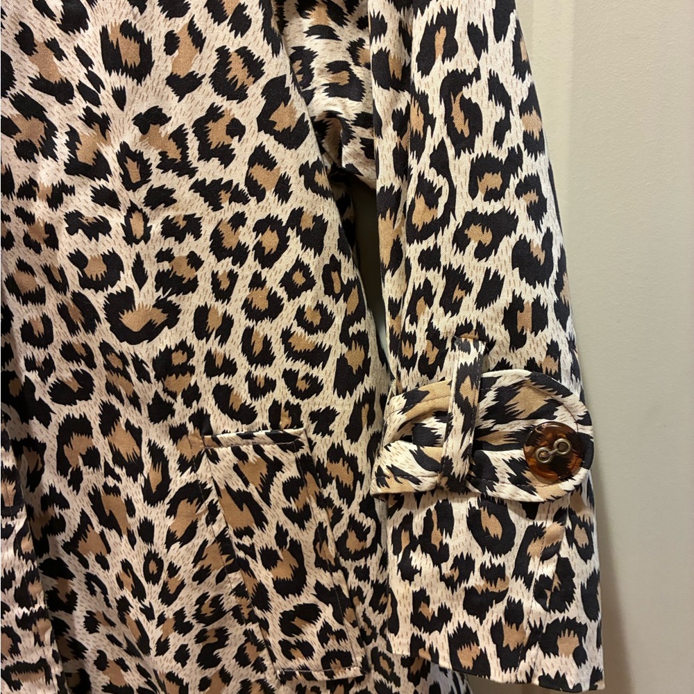 Forever Leopard Print Raincoat - image 2